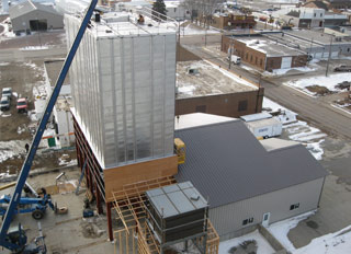 Construction of Hull Coop's new feed mill on schedule